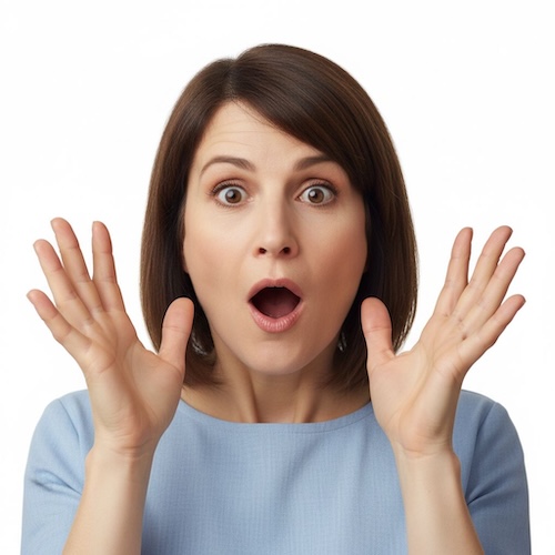 Female reaction face variation 11