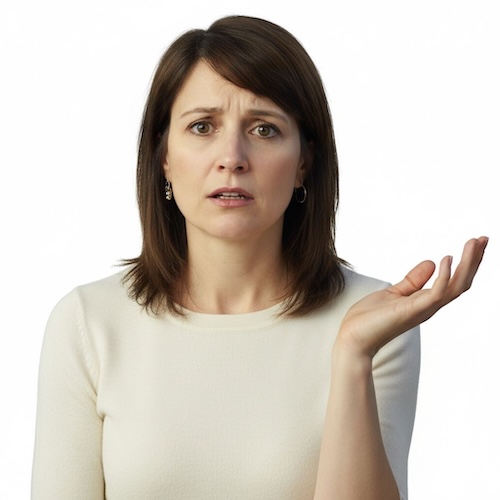Female reaction face variation 3