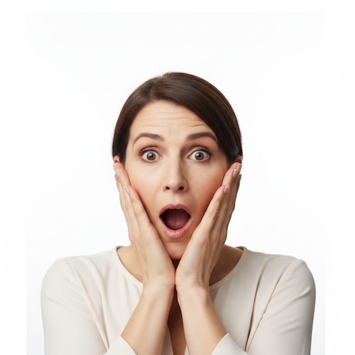 Female reaction face variation 9
