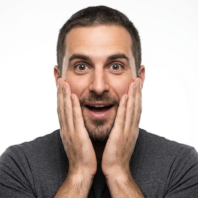 Male reaction face variation 12