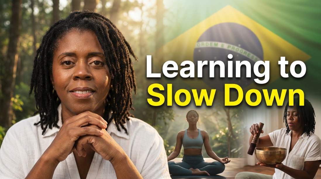 Wellness thumbnail with the headline Learning to slow down