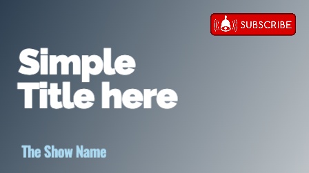 blue background simple title on the side thumbnail design