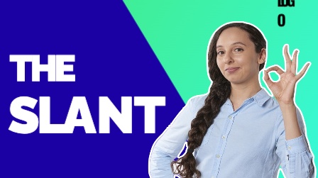 Slanted thumbnail background thumbnail design