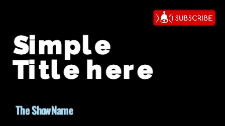 blue background simple title on the side thumbnail design