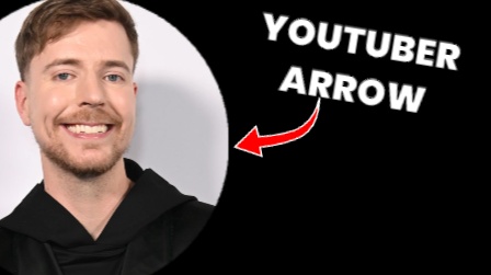YOUTUBE ARROW TEMPLATE SIMPLE thumbnail design